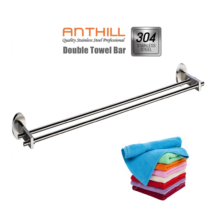double rod towel bar